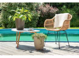 Hrnec Lamela Mira 932-85, plast, O 40 cm, St. Hnědý