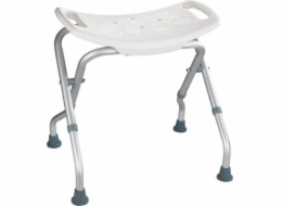 Wenko skládací taburet Secura 53,5 x 44,5-48 cm bílá