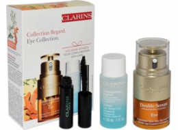 Clarins  SET (DVOJITÉ OČNÍ SÉRUM 20ML + RYCHLÝ ODSTRAŇOVAČ OČÍ 50ML + MASCARA SUPRA LIFT & CURL 3ML)