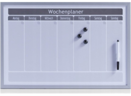 Zeller Magnetická tabule WOCHENPLANER + 3 magnety, 60x40 cm, ZELLER