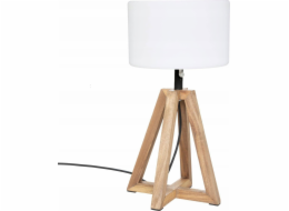 Terasová lampa Atmosphera Matia, rám z akáciového dřeva, výška 58 cm