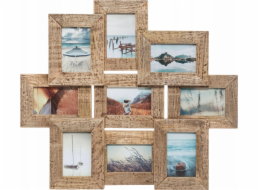 Atmosphera Gallery rám na 9 ELSA fotografií, mangové dřevo, 69 x 60 cm