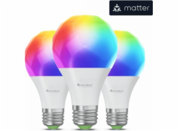 Nanoleaf  Essentials Smart Bulbs - sada 3 žárovek Žárovky A19-A60-E27 (technologie Matter)