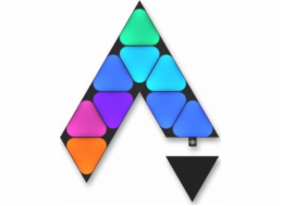 Nástěnná lampa Nanoleaf  Shapes Mini Triangles Expansion Pack - dodatečné světelné panely (10 světelných panelů) (černá)