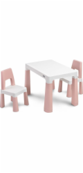 Dětský set stoleček se 2 křesílky Toyz MONTI pink