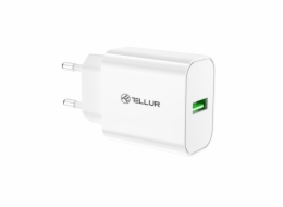 Tellur USB-A nástěnná nabíječka 18W s QC3.0 bílá