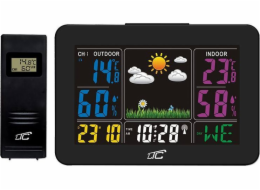 Meteostanice LTC Meteostanice LTC s barevným displejem, teploměrem, vlhkoměrem - černá