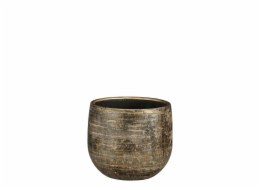 Hrnec Mica Marcus 1155653, keramika, O 14 cm, bronz