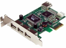 StarTech NIC Controller Adapter Interní 4 porty PCIe na 3x USB 2.0