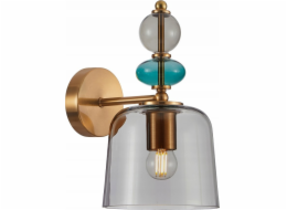 Nástěnné svítidlo Italux Italux Namos WL-27092B-MC-BRO nástěnné svítidlo moderní moderní kovové skleněné stínidlo 1x40W E27 zlatá/vícebarevná