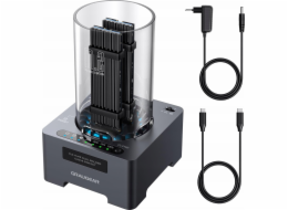 Graugear Klon-Station pro M.2-NVMe-SSD - s Lüfter a One-Touch-Klontaste