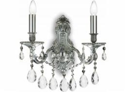 Ideal Lux nástěnné svítidlo Ideal Lux nástěnné svítidlo Gioconda AP2 2x40W E14 stříbrná 044910