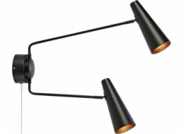Markslojd Markslojd Peak 108690 nástěnné svítidlo nástěnné svítidlo 2x40W E14 černá/zlatá