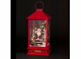 Fééric Lights a vánoční lucerna s Santa Clausem, LED podsvícení, pohyblivá, 38 cm