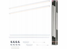 Paulmann Sada podskříňových LED svítidel LINE DIM PIR 2x6W 2x500lm 550mm 30000K 230V matná bílá / hliník