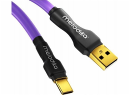 Melodika  MDUAC25 Purple AC USB kabel včetně: pro DAC/zařízení zdravotní - 2,5m