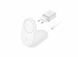 Belkin BoostCharge Sluchátka, Chytrý telefon Bílá USB Bezdrátové nabíjení Rychlé nabíjení Vnitřní