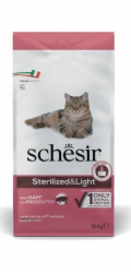 SCHESIR Adult Sterilized & Light with ham - suché krmivo pro kočky - 10kg