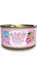 SCHESIR Baby Chicken s játry ve vývaru - mokré krmivo pro koťata - 70g