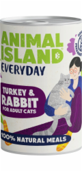 ANIMAL ISLAND Everyday Turkey and rabbit - mokré krmivo pro kočky - 400g