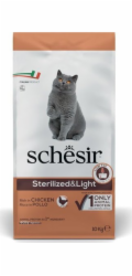 SCHESIR Adult Sterilized & Light Rich in chicken - suché krmivo pro kočky - 10kg