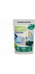 ANIMAL ISLAND Everyday Beef, chicken, turkey and white fish fillets in broth - mokré krmivo pro kočky - 40 x 85g