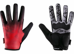 FORCE MTB CORE letní rukavice, červené vel.XL
