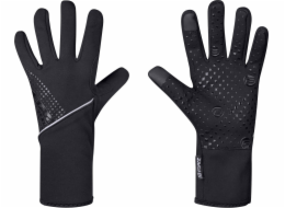 FORCE VISION softshell jaro-podzim rukavice, černé vel.L