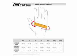 FORCE LINE, rukavice šedo-černé vel.M
