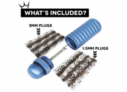 PEATY S HOLESHOT TUBELESS PUNCTURE PLUGGER KIT - EMERALD (PPR-TPP-EMR-12)