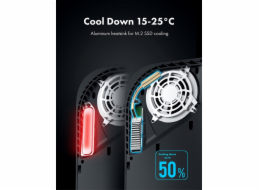 Graugear G-PS5HS01-Cov Graugear M.2 NVMe SSD Heatpipe Chladič Heatpipe s krytem pro PlayStation 5