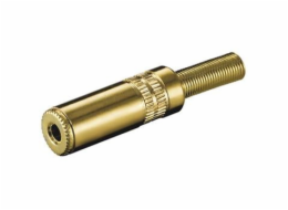 Stereo jack 3,5mm F zlatý