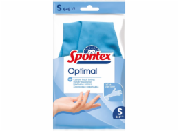 Latexové rukavice Spontex Optimal, S, modré, 1 pár