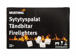 Podpalovače bílé MUSTANG 32 ks.