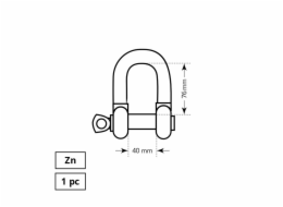 Montážní držák Haushalt, ZN, 1DD, M22, 7/8"