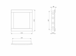 Revizní dvířka EUROPLAST PL2020A, 20 x 20 cm