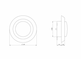 Difuzor EUROPLAST VDA100, D100