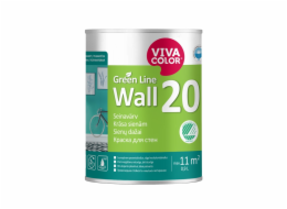 Barva Vivacolor Green Line Wall 20 A, bílá, 0,9l