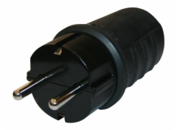 Zástrčka N&L, 3P, 16A, 250V, IP44, černá