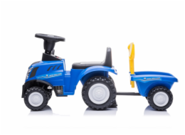 Hračkářský tlačný traktor NEW HOLLAND 658T, modrý