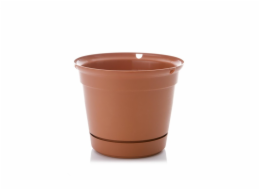 Hrnec Uniplastex Terra UDTW19, plast, O 19 cm, hnědý