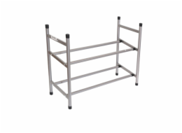 Lavička na boty Domoletti, stříbrná, 113 cm x 23 cm x 51 cm Lavička na boty Domoletti, stříbrná, 113 cm x 23 cm x 51 cm