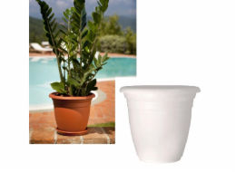 Plastový hrnec DOMOLETTI TE000030-110, O30 cm, bílý