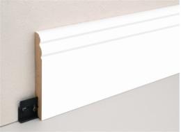 lišta MDF FU125L 2,4M 13,5X100 bílá
