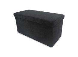 Pouf DOMOLETTI MATEO, černý, 38×38×76 cm
