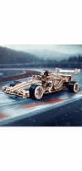 RoboTime 3D dřevěná skládačka Závodní auto F1