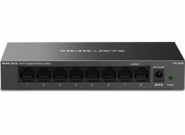 Mercusys MS108GS síťový přepínač Nespravované Gigabit Ethernet (10/100/1000) Černá