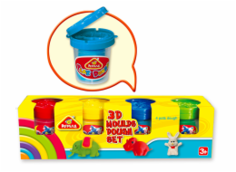 Modelína sada 4 ks s 3D formou