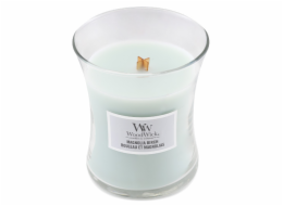 Svíčka WoodWick střední, Magnolia Birch, Magnolie a bříza, 275 g