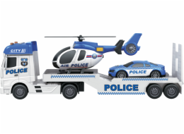 CITY SERVICE CAR - 1:12 Policejní tahač s vrtulníkem a autem